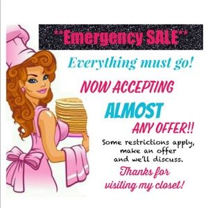 Everything must go!